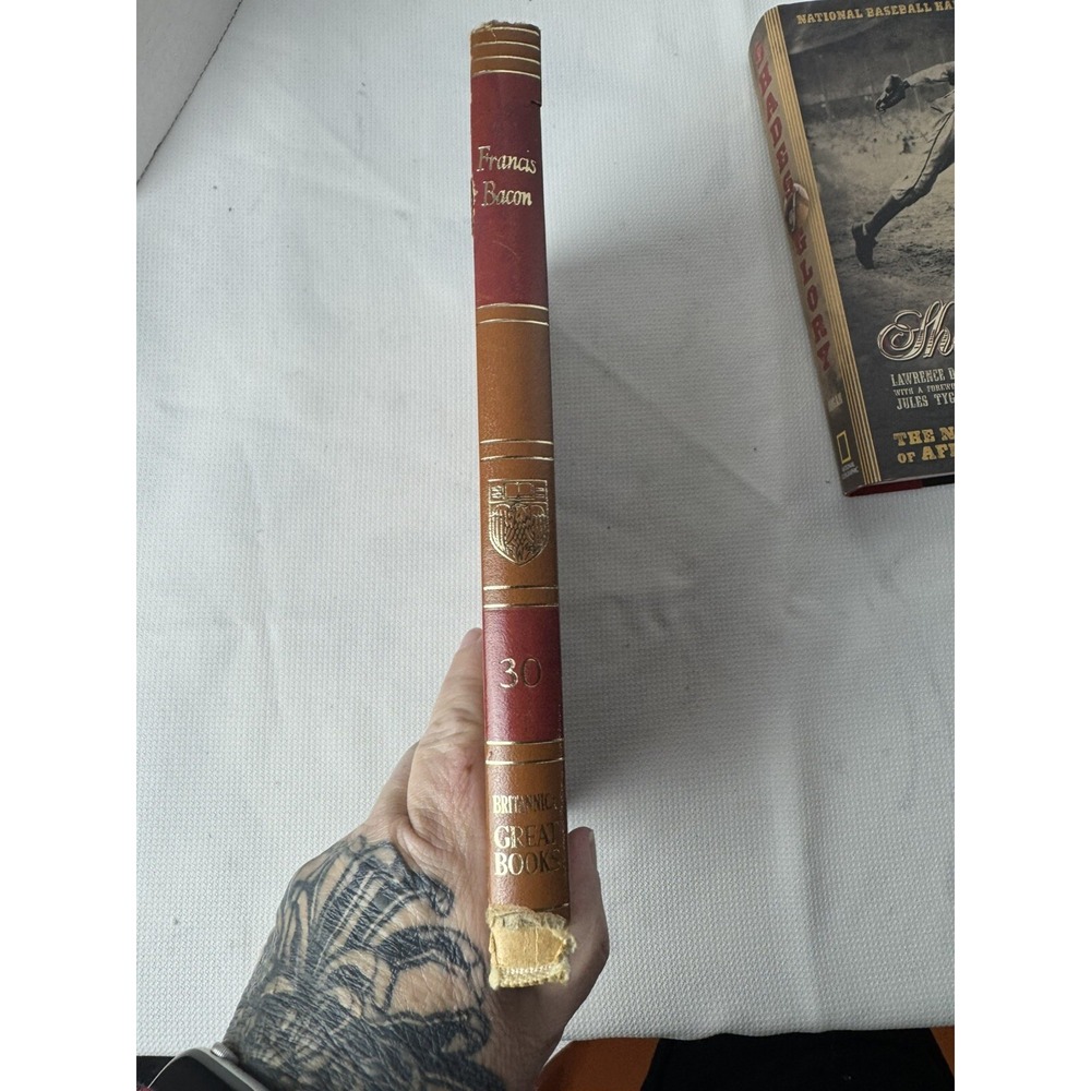 Britannica Great Books Francis Bacon Essays Vintage Collectible Book